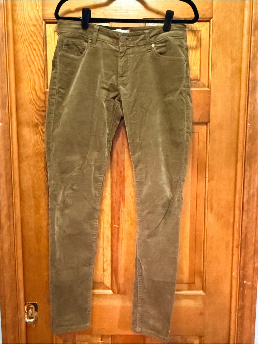 CAbi Olive Green Corduroy Pants